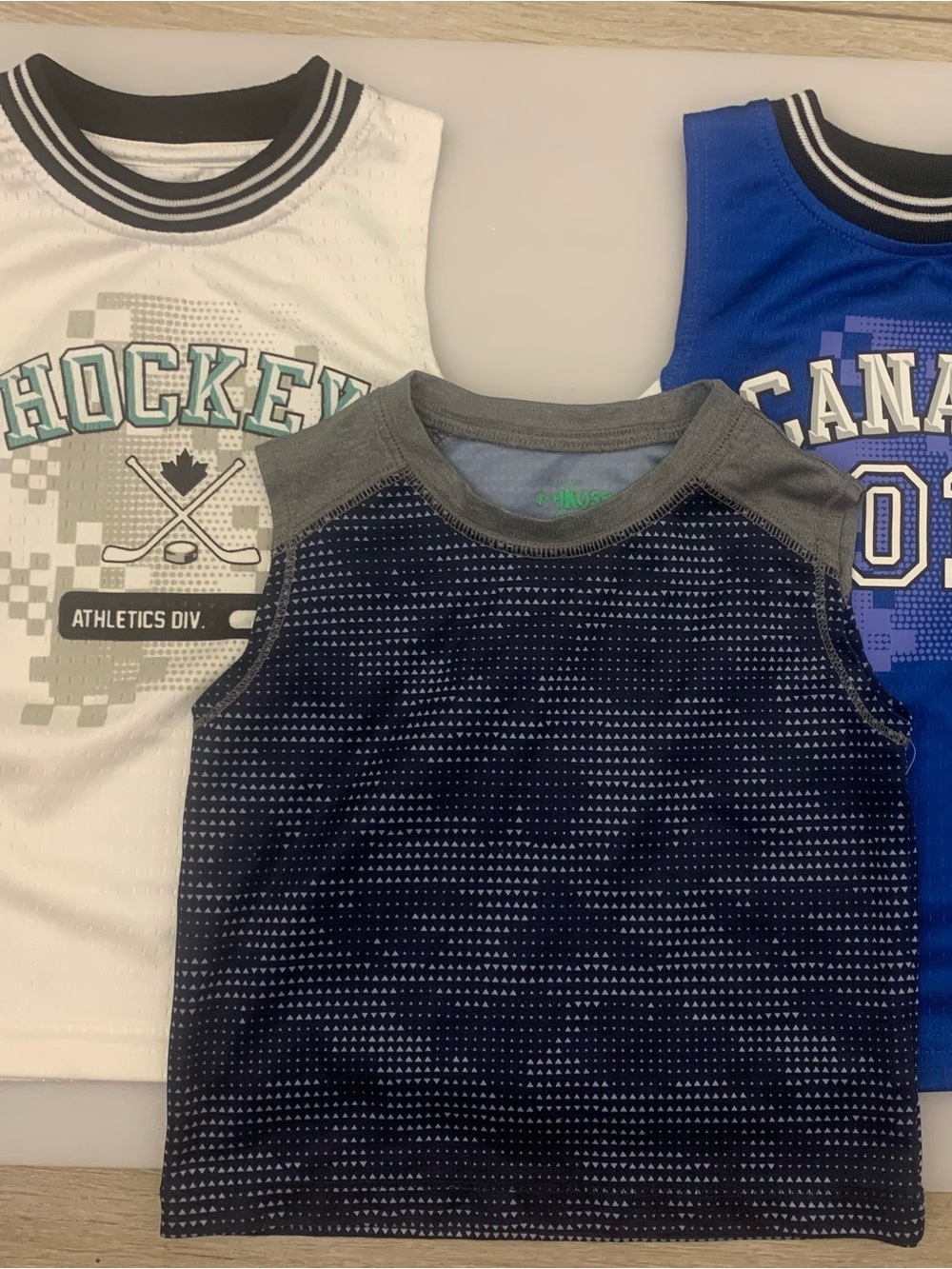 3-Piece Boys Athletic Tank Top Bundle | Hockey Canada Sports Shirts